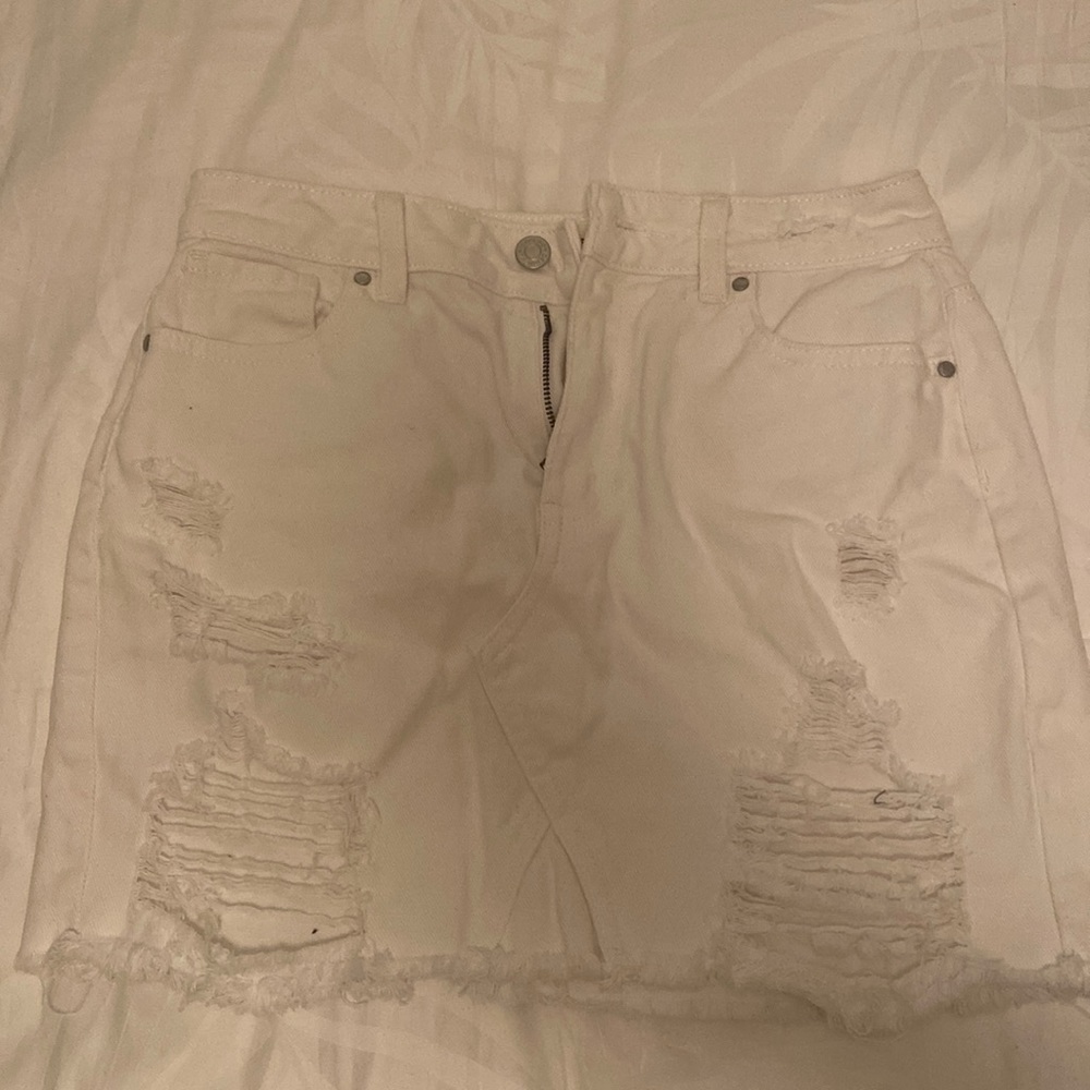 PACSUN white denim skirt